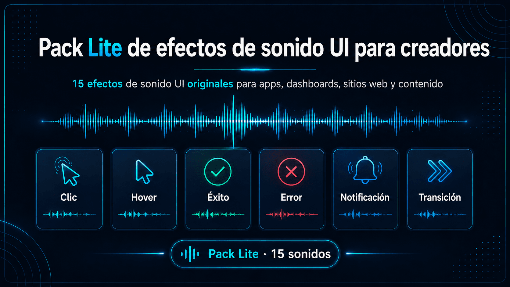 Creator & UI Sound Effects Pack Lite - Vista general