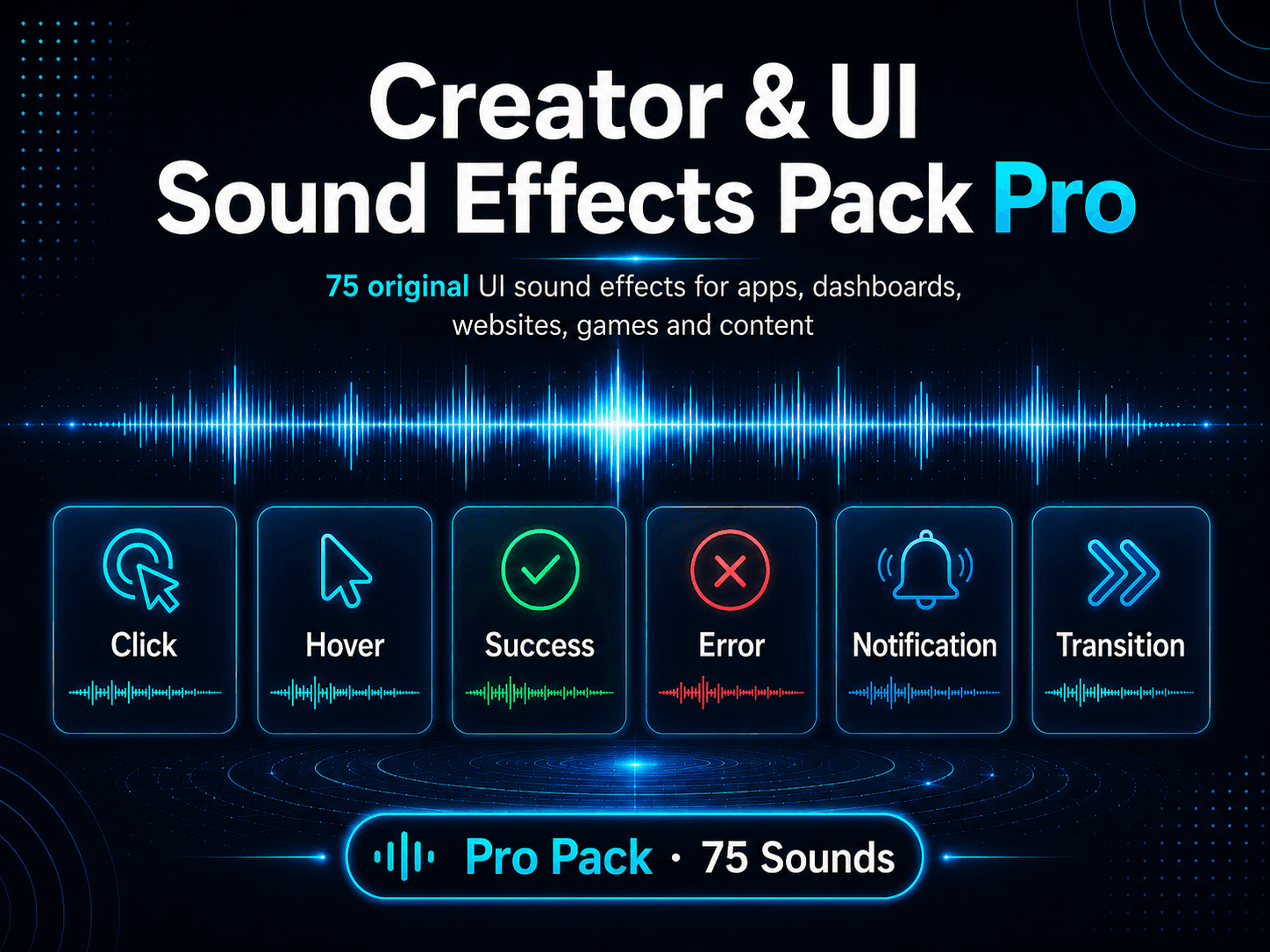 Creator & UI Sound Effects Pack Pro - Overview