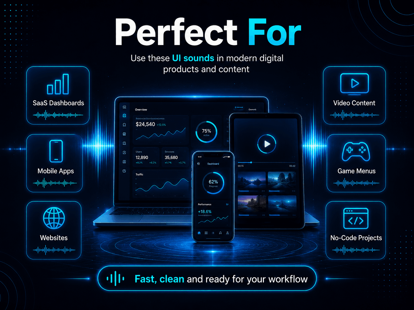 Creator & UI Sound Effects Pack Pro - Perfect For